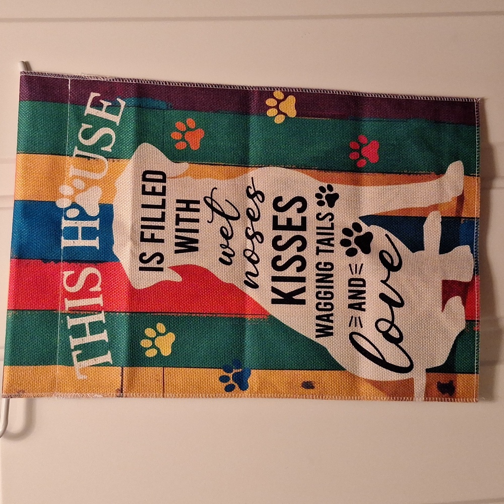 NWOT Puppy Garden Flag